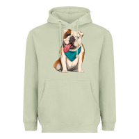 Matcha english bulldog Heavyweight Hoodie - Artiststas