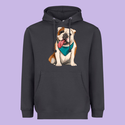 English Bulldog Heavyweight Hoodie Designed By Artiststas