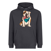 Smoke english bulldog Heavyweight Hoodie - Artiststas