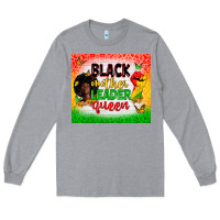 Heather Grey Black mother leader Long Sleeve Tee - Zillion Design Studio