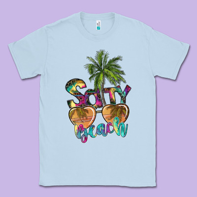 Salty Beach Classic Tee Designed By Sublimationcraftshop