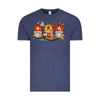 Vintage Denim firefighter gnomes Vintage Tee - Zillion Design Studio