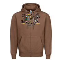 Chestnut not all super heroes wear capes Zipper Hoodie - CowhideDigitalArt