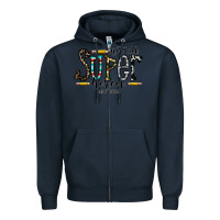 Navy not all super heroes wear capes Zipper Hoodie - CowhideDigitalArt