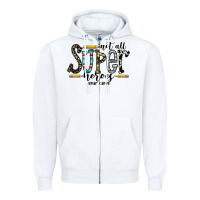 White not all super heroes wear capes Zipper Hoodie - CowhideDigitalArt