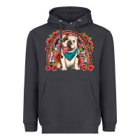 Smoke english bulldog floral rainbow Heavyweight Hoodie - Artiststas