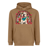 Toasted Coconut english bulldog floral rainbow Heavyweight Hoodie - Artiststas