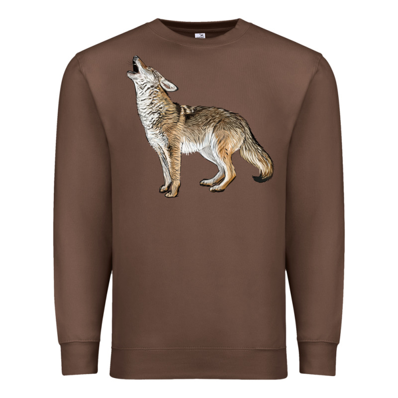 Howling Coyote Premium Sweatshirt by LillyAllenDesigns | Teevron
