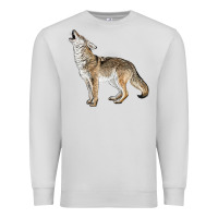Dove Grey Howling Coyote Premium Sweatshirt - LillyAllenDesigns