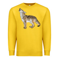 Lemon Howling Coyote Premium Sweatshirt - LillyAllenDesigns