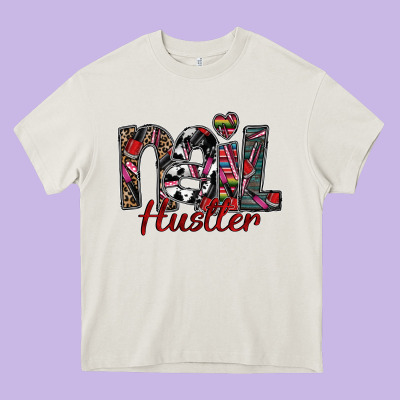 Nail Hustler Heavy Core Tee Designed By Sublimationcraftshop