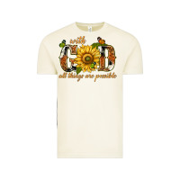 Vintage Arctic With god all things are possible with sunflower Vintage Tee - texasbilliewilder