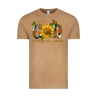 Vintage Camel With god all things are possible with sunflower Vintage Tee - texasbilliewilder