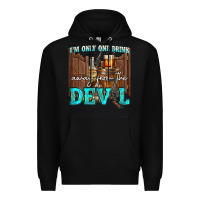 Black im only one drink Premium Hoodie - NancyCooperArtShop