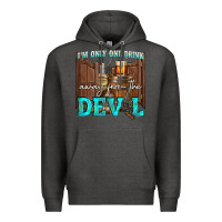 Charcoal Heather im only one drink Premium Hoodie - NancyCooperArtShop