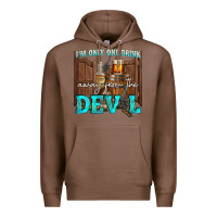 Chestnut im only one drink Premium Hoodie - NancyCooperArtShop