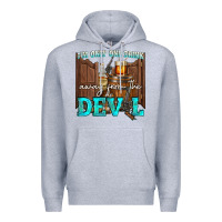Heather Grey im only one drink Premium Hoodie - NancyCooperArtShop
