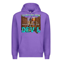 Purple im only one drink Premium Hoodie - NancyCooperArtShop