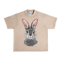 French Oak Bunny Face Urban Heavy Tee - RanaPortraitStore