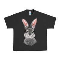 Pigment Black Bunny Face Urban Heavy Tee - RanaPortraitStore