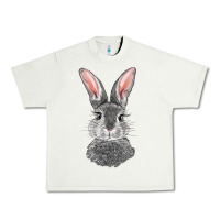 Pistachio Bunny Face Urban Heavy Tee - RanaPortraitStore