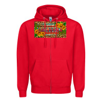 Red Chingona license plate Zipper Hoodie - HRA Design Shop