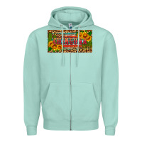Seafoam Chingona license plate Zipper Hoodie - HRA Design Shop