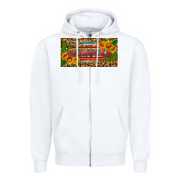 White Chingona license plate Zipper Hoodie - HRA Design Shop
