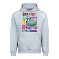 Heather Grey rolling into seventh grade Urban Hoodie - BundleAndBundleShop