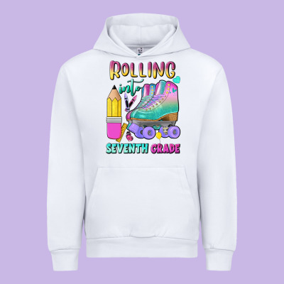 Rolling Into Seventh Grade Urban Hoodie Designed By Bundleandbundleshop
