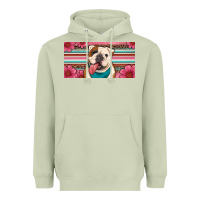 Matcha english bulldog floral license plate Heavyweight Hoodie - Artiststas