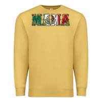 Antique Gold mexican flag mama Premium Sweatshirt - Jasminsmagicworld
