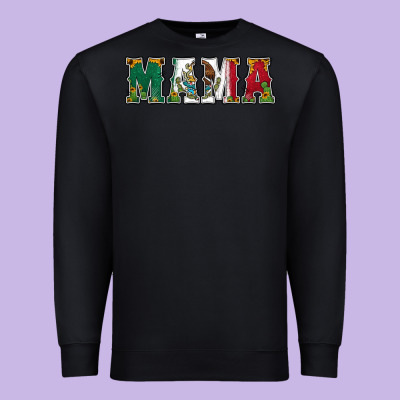 Mexican Flag Mama Premium Sweatshirt Designed By Jasminsmagicworld