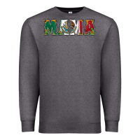 Charcoal Heather mexican flag mama Premium Sweatshirt - Jasminsmagicworld
