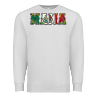 Dove Grey mexican flag mama Premium Sweatshirt - Jasminsmagicworld