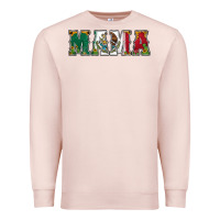 Pale Pink mexican flag mama Premium Sweatshirt - Jasminsmagicworld