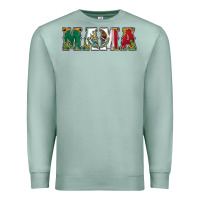 Seafoam mexican flag mama Premium Sweatshirt - Jasminsmagicworld