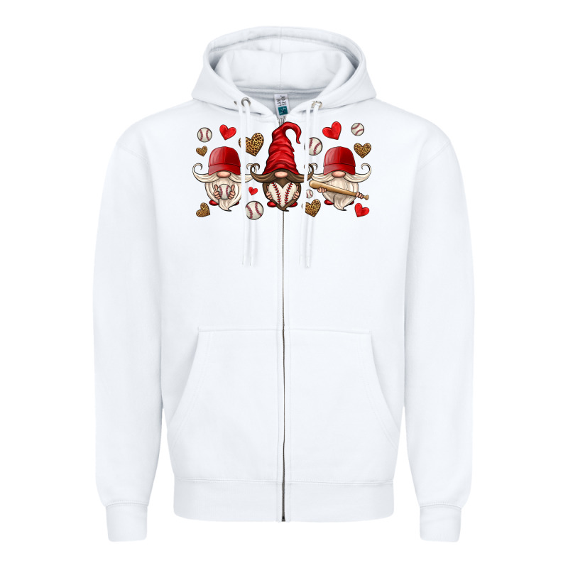 Baseball Gnome Zipper Hoodie by HRA Design Shop | Teevron
