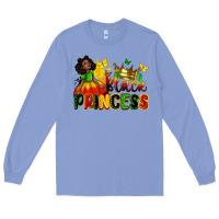 Colony Blue Black princess juneteenth Long Sleeve Tee - Zillion Design Studio