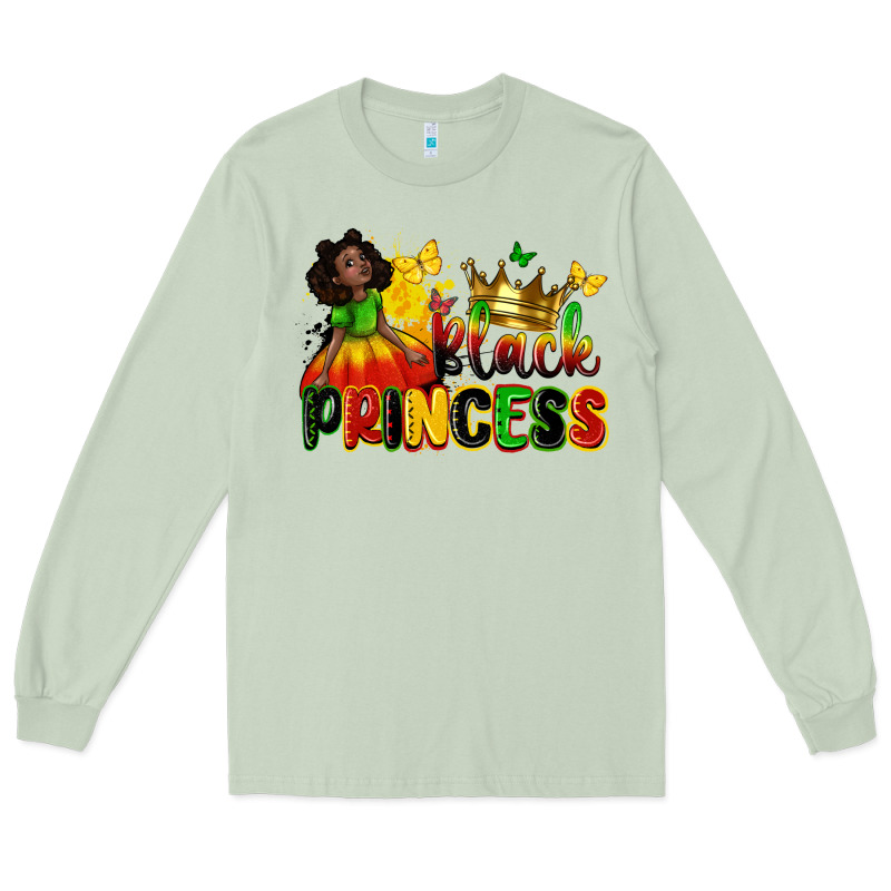 Black Princess Juneteenth Long Sleeve Tee by Zillion Design Studio | Teevron