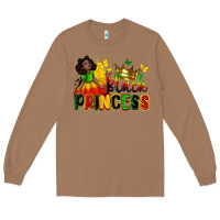 Toasted Coconut Black princess juneteenth Long Sleeve Tee - Zillion Design Studio