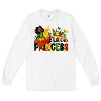 White Black princess juneteenth Long Sleeve Tee - Zillion Design Studio