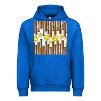 Cobalt softball bat seamless pattern Urban Hoodie - BundleAndBundleShop