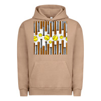 Pigment Burro softball bat seamless pattern Urban Hoodie - BundleAndBundleShop