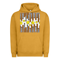 Pigment Peanut Butter softball bat seamless pattern Urban Hoodie - BundleAndBundleShop