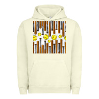 Pigment Pistachio softball bat seamless pattern Urban Hoodie - BundleAndBundleShop
