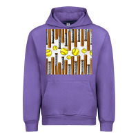 Tulip softball bat seamless pattern Urban Hoodie - BundleAndBundleShop