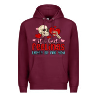 Burgundy if i had feelings they d be for you Premium Hoodie - MaliasSmallBusiness