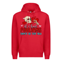 Red if i had feelings they d be for you Premium Hoodie - MaliasSmallBusiness