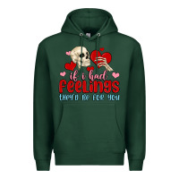 Sports Green if i had feelings they d be for you Premium Hoodie - MaliasSmallBusiness